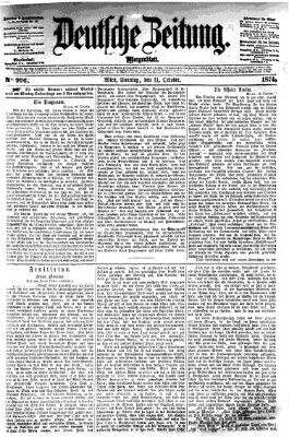 Deutsche Zeitung Sonntag 11. Oktober 1874