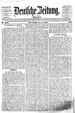 Deutsche Zeitung Samstag 24. Oktober 1874