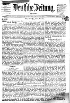 Deutsche Zeitung Donnerstag 5. November 1874