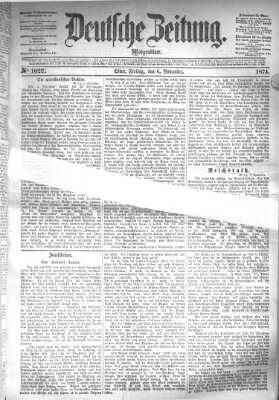 Deutsche Zeitung Freitag 6. November 1874