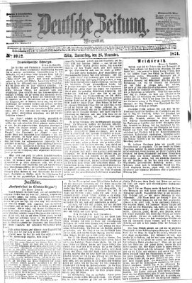 Deutsche Zeitung Donnerstag 26. November 1874