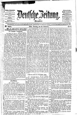 Deutsche Zeitung Sonntag 29. November 1874