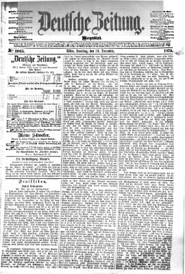 Deutsche Zeitung Samstag 19. Dezember 1874