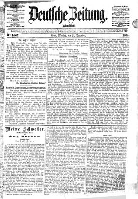 Deutsche Zeitung Montag 21. Dezember 1874