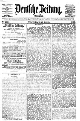 Deutsche Zeitung Dienstag 22. Dezember 1874