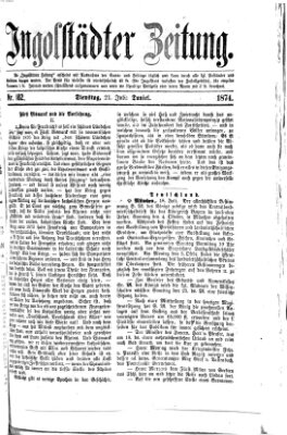 Ingolstädter Zeitung (Neue Ingolstädter Zeitung) Dienstag 21. Juli 1874