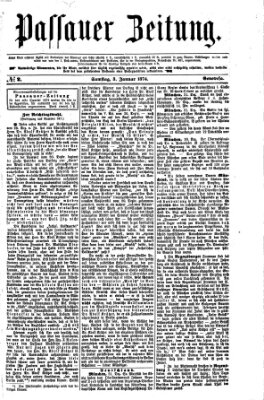 Passauer Zeitung Samstag 3. Januar 1874