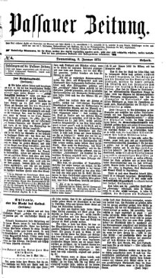 Passauer Zeitung Donnerstag 8. Januar 1874