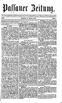 Passauer Zeitung Samstag 10. Januar 1874