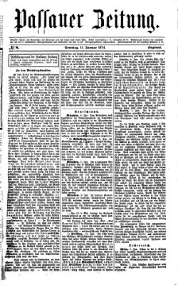 Passauer Zeitung Sonntag 11. Januar 1874