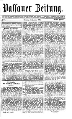 Passauer Zeitung Sonntag 18. Januar 1874