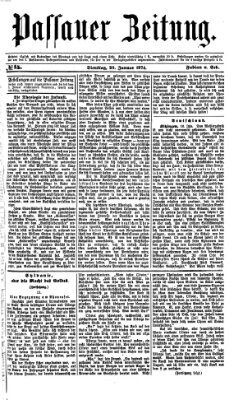 Passauer Zeitung Dienstag 20. Januar 1874