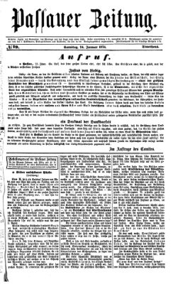 Passauer Zeitung Samstag 24. Januar 1874