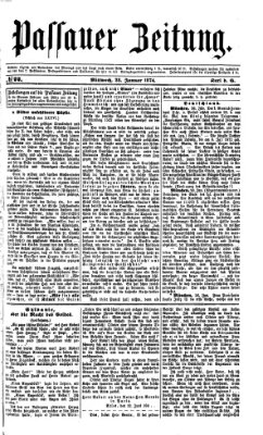 Passauer Zeitung Mittwoch 28. Januar 1874