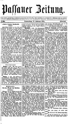 Passauer Zeitung Donnerstag 12. Februar 1874