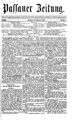 Passauer Zeitung Freitag 13. Februar 1874