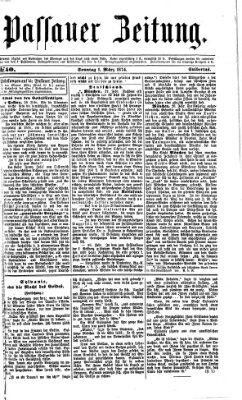 Passauer Zeitung Sonntag 1. März 1874
