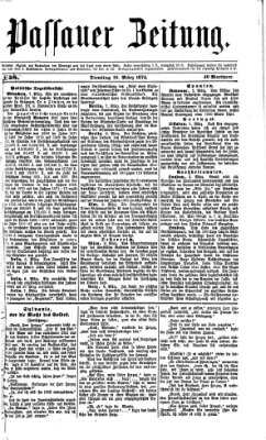 Passauer Zeitung Dienstag 10. März 1874