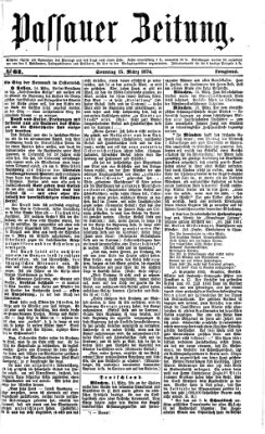 Passauer Zeitung Sonntag 15. März 1874