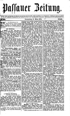 Passauer Zeitung Donnerstag 19. März 1874