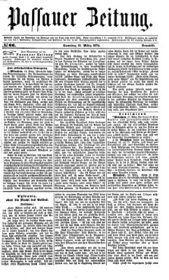 Passauer Zeitung Samstag 21. März 1874