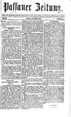 Passauer Zeitung Sonntag 22. März 1874