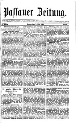 Passauer Zeitung Donnerstag 7. Mai 1874