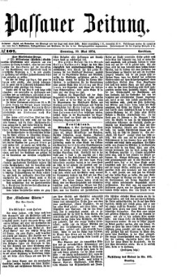 Passauer Zeitung Sonntag 10. Mai 1874