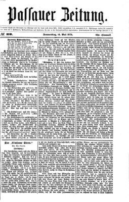 Passauer Zeitung Donnerstag 14. Mai 1874