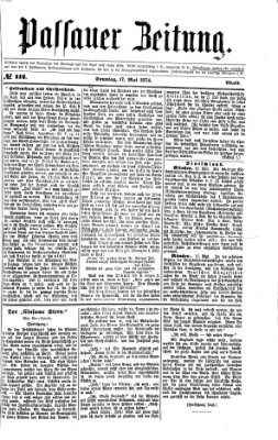 Passauer Zeitung Sonntag 17. Mai 1874