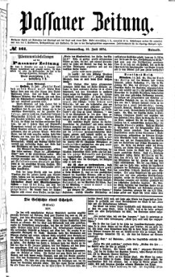 Passauer Zeitung Donnerstag 16. Juli 1874