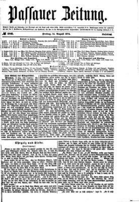 Passauer Zeitung Freitag 14. August 1874