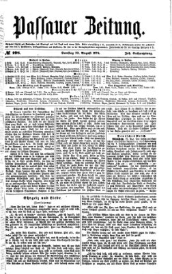 Passauer Zeitung Samstag 29. August 1874