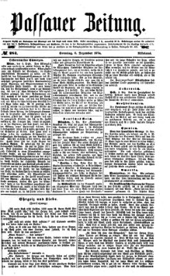 Passauer Zeitung Sonntag 6. Dezember 1874