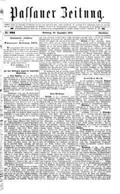 Passauer Zeitung Sonntag 20. Dezember 1874