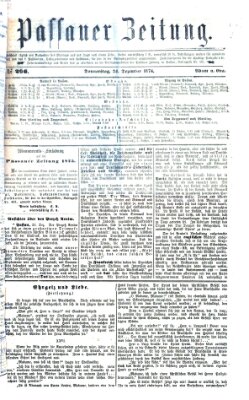 Passauer Zeitung Donnerstag 24. Dezember 1874