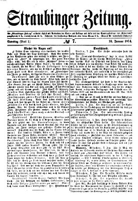 Straubinger Zeitung Samstag 10. Januar 1874