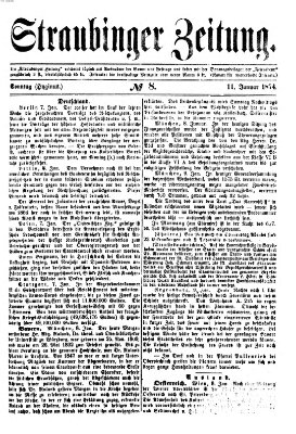 Straubinger Zeitung Sonntag 11. Januar 1874