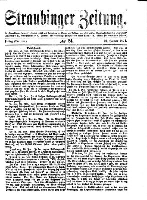 Straubinger Zeitung Freitag 30. Januar 1874