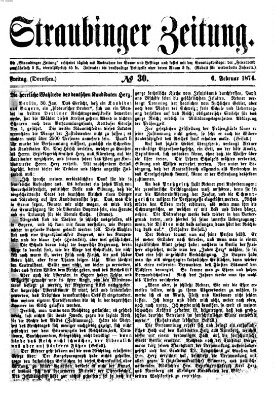 Straubinger Zeitung Freitag 6. Februar 1874