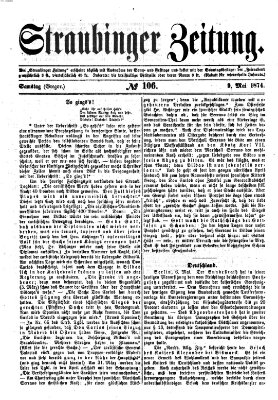 Straubinger Zeitung Samstag 9. Mai 1874