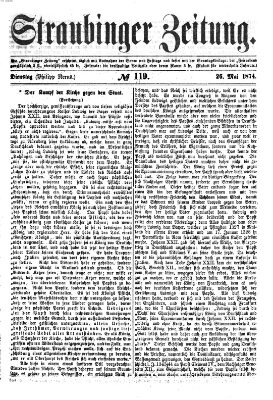 Straubinger Zeitung Dienstag 26. Mai 1874