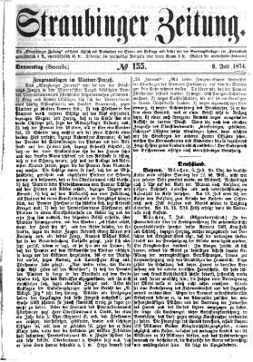 Straubinger Zeitung Donnerstag 9. Juli 1874