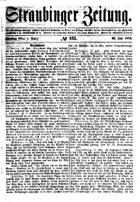 Straubinger Zeitung Montag 20. Juli 1874