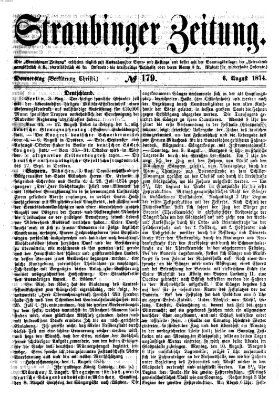 Straubinger Zeitung Donnerstag 6. August 1874