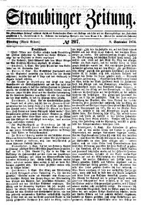 Straubinger Zeitung Dienstag 8. September 1874