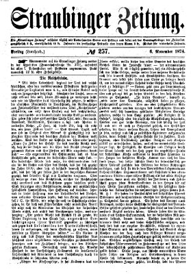 Straubinger Zeitung Freitag 6. November 1874