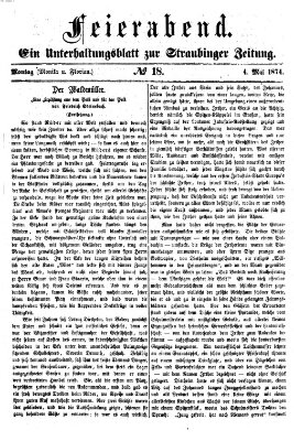 Feierabend (Straubinger Zeitung) Montag 4. Mai 1874