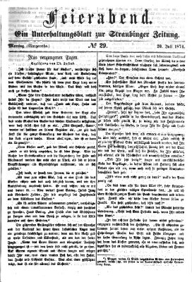 Feierabend (Straubinger Zeitung) Montag 20. Juli 1874