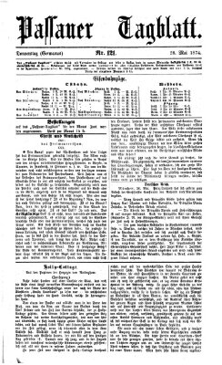 Passauer Tagblatt Donnerstag 28. Mai 1874